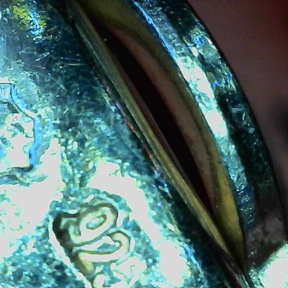 Chanel Sterling Silver Logo Engraved Half Hoop Clip On Earrings Authenticated - Picture 9 of 16